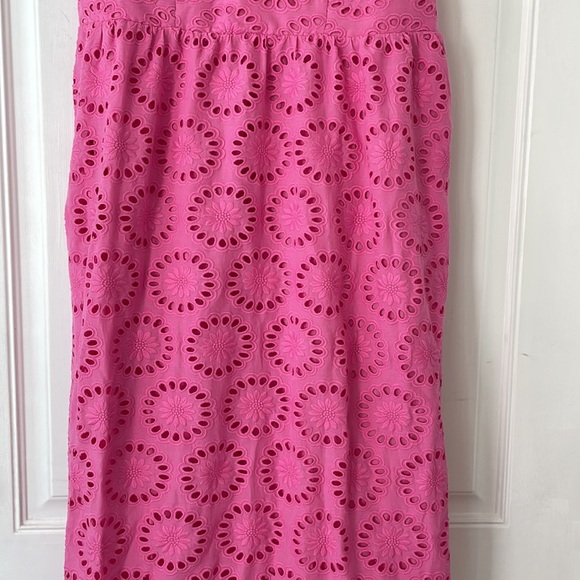 Vineyard Vines Eyelet Maxi Dress, Medium Paradise Punch, NWT - Picture 5 of 11